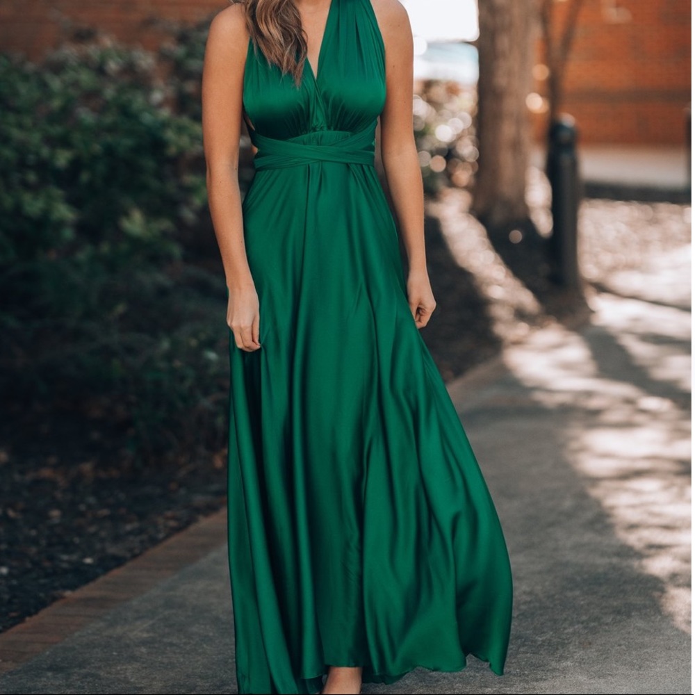 BLACK multi way maxi wrap dress